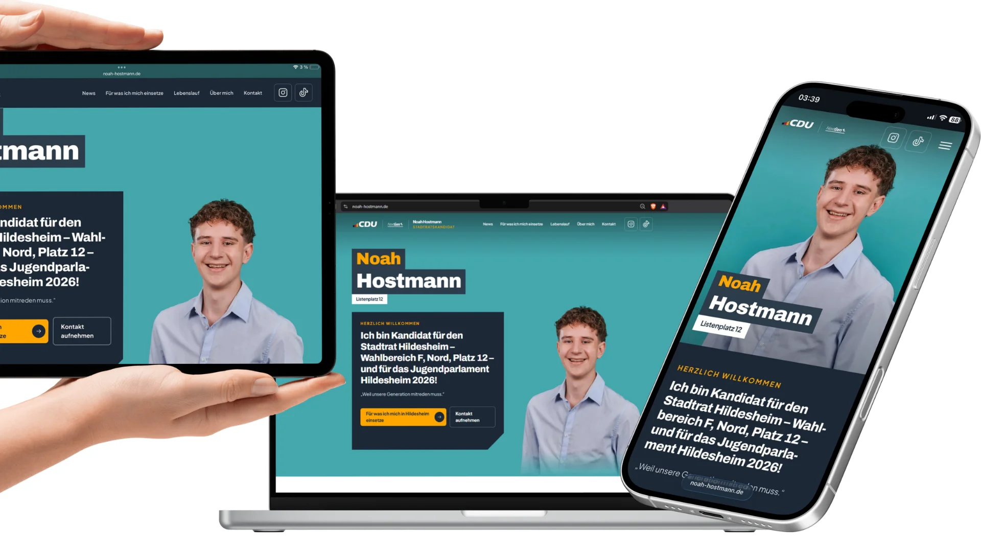 Webseite fertiggestellt